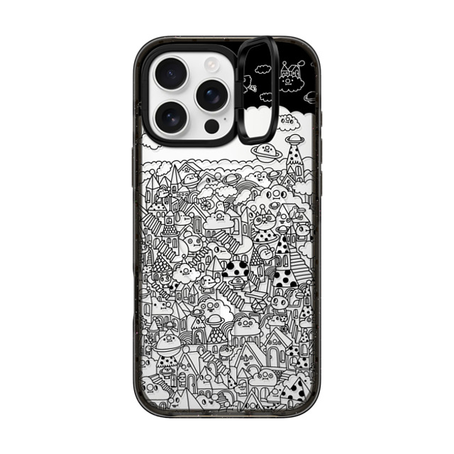 Messy Desk x CASETiFY iPhone 16 Pro Max Case Black インパクトリングスタンドケース MagSafe対応 Pattern city Father's Day Messy Desk x CASETiFY iPhone 16 Pro Max Case Black インパクトリングスタンドケース MagSafe対応 Pattern city Father's Day