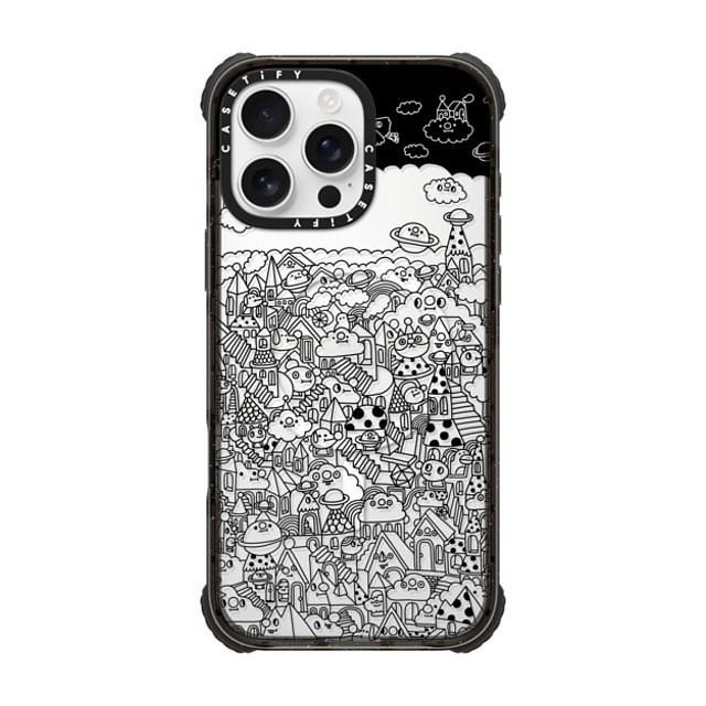 Messy Desk x CASETiFY iPhone 16 Pro Max Case Black ウルトラ インパクトケース MagSafe 対応 Pattern city Father's Day Messy Desk x CASETiFY iPhone 16 Pro Max Case Black ウルトラ インパクトケース MagSafe 対応 Pattern city Father's Day
