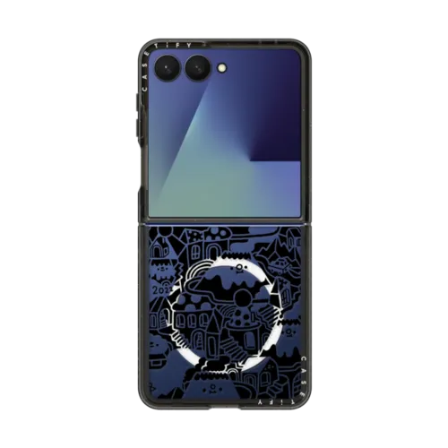 Galaxy Z Flip7 - Black Mirror City