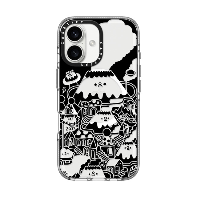 Messy Desk x CASETiFY iPhone 16 Case Cat,Cartoon クリア クリア ケース MagSafe対応 Black Mirror City Back to School Messy Desk x CASETiFY iPhone 16 Case Cat,Cartoon クリア クリア ケース MagSafe対応 Black Mirror City Back to School