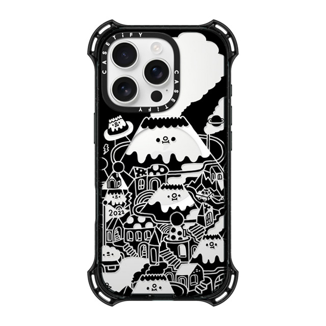 Messy Desk x CASETiFY iPhone 16 Pro Case Black バウンスケース Black Mirror City Messy Desk x CASETiFY iPhone 16 Pro Case Black バウンスケース Black Mirror City