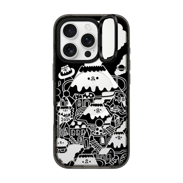 Messy Desk x CASETiFY iPhone 16 Pro ケース Cat,Cartoon ブラック インパクトリングスタンドケース MagSafe対応 Black Mirror City Father's Day Messy Desk x CASETiFY iPhone 16 Pro ケース Cat,Cartoon ブラック インパクトリングスタンドケース MagSafe対応 Black Mirror City Father's Day