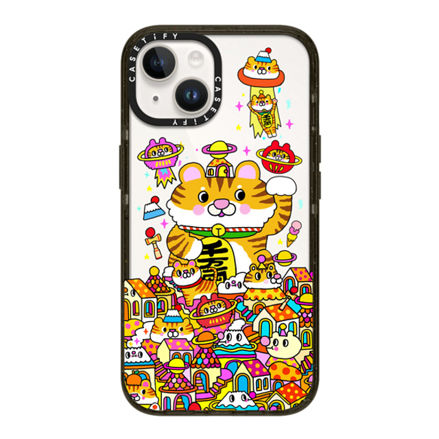 Messy Desk x CASETiFY iPhone 14 ケース ブラック インパクトケース Lucky Tiger CNY