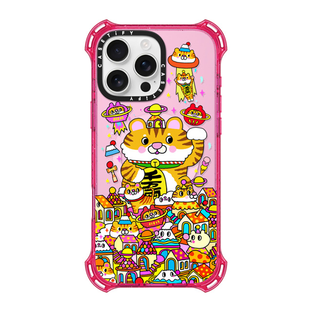 Messy Desk x CASETiFY iPhone 16 Pro Max Case プリムローズ ピンク バウンスケース Lucky Tiger CNY Messy Desk x CASETiFY iPhone 16 Pro Max Case プリムローズ ピンク バウンスケース Lucky Tiger CNY