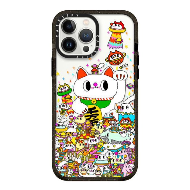 Messy Desk x CASETiFY iPhone 13 Pro Max Case Cat,Cartoon Black Impact Case MagSafe Compatible Lucky Cat Mother's Day Messy Desk x CASETiFY iPhone 13 Pro Max Case Cat,Cartoon Black Impact Case MagSafe Compatible Lucky Cat Mother's Day
