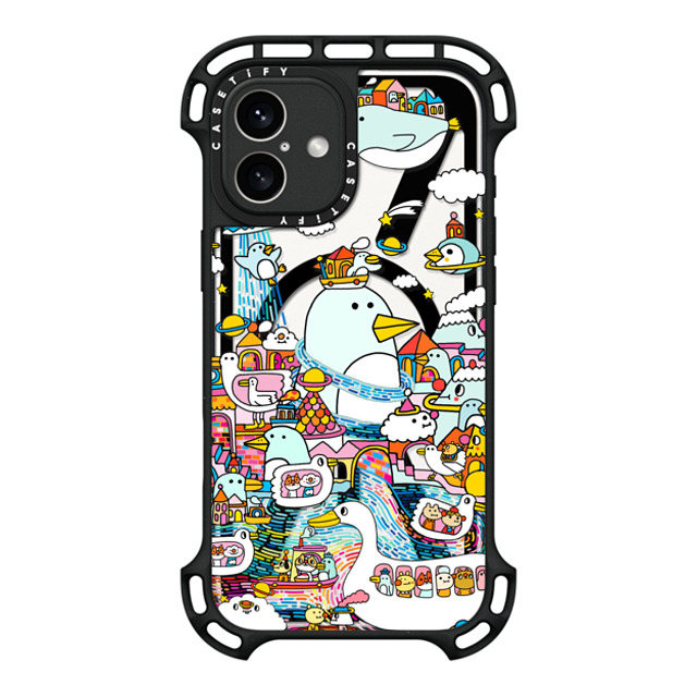 Messy Desk x CASETiFY iPhone 16 Plus Case Cat,Animal ブラック ウルトラ バウンスケース MagSafe対応 Flying Penguin Mother's Day Messy Desk x CASETiFY iPhone 16 Plus Case Cat,Animal ブラック ウルトラ バウンスケース MagSafe対応 Flying Penguin Mother's Day