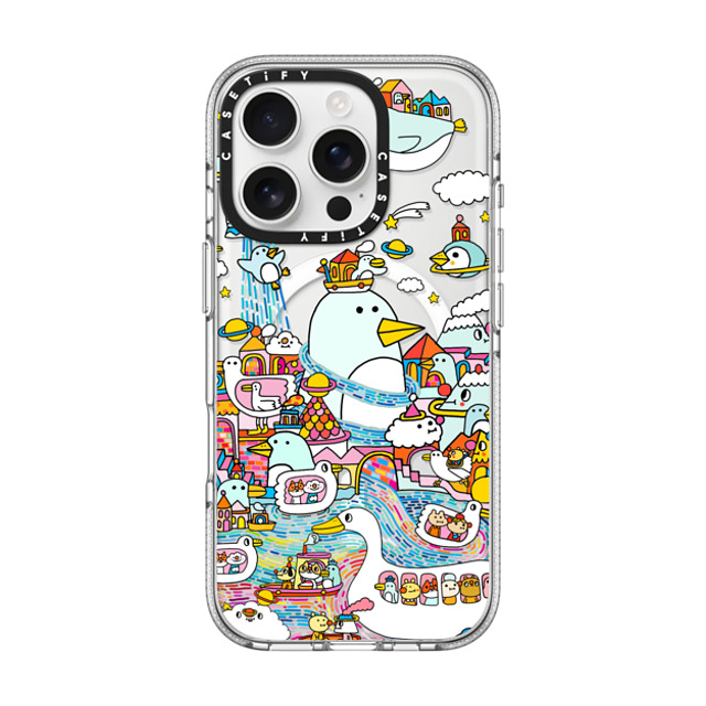 Messy Desk x CASETiFY iPhone 16 Pro Case Cat,Animal クリア クリア ケース MagSafe対応 Flying Penguin Mother's Day Messy Desk x CASETiFY iPhone 16 Pro Case Cat,Animal クリア クリア ケース MagSafe対応 Flying Penguin Mother's Day