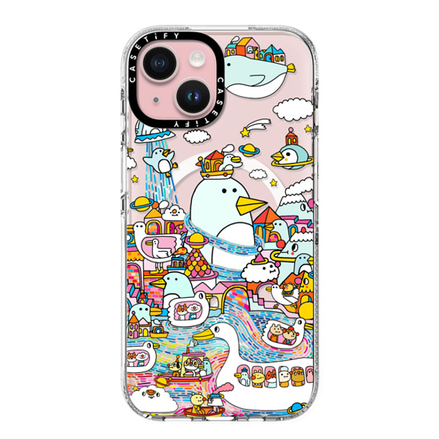 Messy Desk x CASETiFY iPhone 15 Case Cat,Animal クリア クリア ケース MagSafe対応 Flying Penguin Mother's Day Messy Desk x CASETiFY iPhone 15 Case Cat,Animal クリア クリア ケース MagSafe対応 Flying Penguin Mother's Day