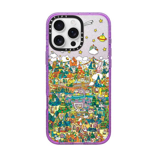 Messy Desk x CASETiFY iPhone 16 Pro Max Case Glitter Purple Impact Case MagSafe Compatible La foret Messy Desk x CASETiFY iPhone 16 Pro Max Case Glitter Purple Impact Case MagSafe Compatible La foret