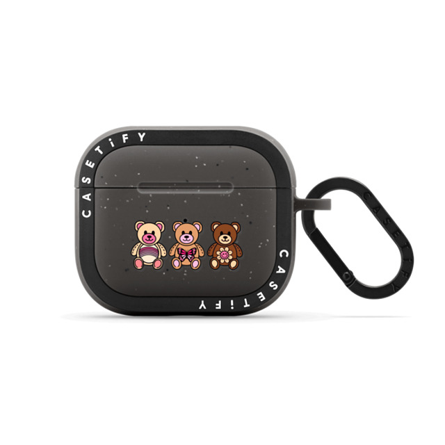 The Funkie Flower x CASETiFY AirPods(第3世代) Matte Charcoal バウンス ケース Teddie Friends by The Funkie Flower Back to School The Funkie Flower x CASETiFY AirPods(第3世代) Matte Charcoal バウンス ケース Teddie Friends by The Funkie Flower Back to School