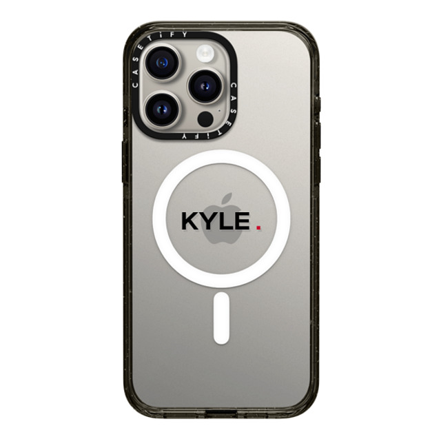 CASETiFY iPhone 15 Pro Max Case Black Impact Case MagSafe Compatible Custom Case - kyle. CASETiFY iPhone 15 Pro Max Case Black Impact Case MagSafe Compatible Custom Case - kyle.