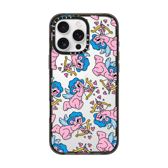 Bobbi Rae x CASETiFY iPhone 16 Pro Max Case Heart,Cartoon Black Impact Case Cupid Father's Day Bobbi Rae x CASETiFY iPhone 16 Pro Max Case Heart,Cartoon Black Impact Case Cupid Father's Day