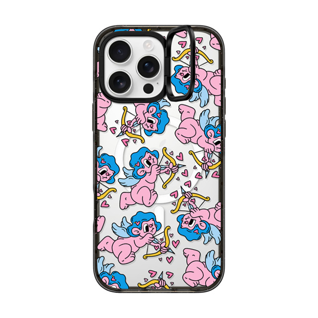 Bobbi Rae x CASETiFY iPhone 16 Pro Max ケース Heart,Cartoon ブラック インパクトリングスタンドケース MagSafe対応 Cupid Father's Day Bobbi Rae x CASETiFY iPhone 16 Pro Max ケース Heart,Cartoon ブラック インパクトリングスタンドケース MagSafe対応 Cupid Father's Day