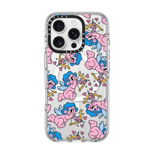 Bobbi Rae x CASETiFY iPhone 16 Pro Case Heart,Cartoon Clear Clear Case MagSafe Compatible Cupid Father's Day Bobbi Rae x CASETiFY iPhone 16 Pro Case Heart,Cartoon Clear Clear Case MagSafe Compatible Cupid Father's Day