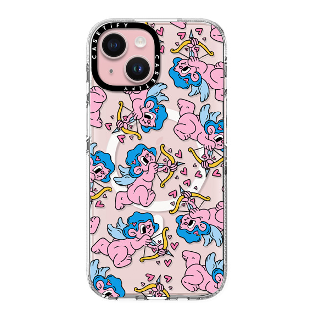 Bobbi Rae x CASETiFY iPhone 15 Case Heart,Cartoon Clear Clear Case MagSafe Compatible Cupid Father's Day Bobbi Rae x CASETiFY iPhone 15 Case Heart,Cartoon Clear Clear Case MagSafe Compatible Cupid Father's Day