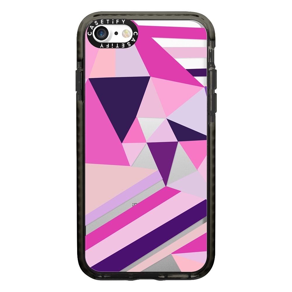 Hot Pink Purple Abstract Triangles Stripes Casetify