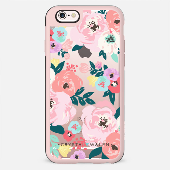 Lola-Floral-Clear-Romance iPhone 6s Case by Crystal Walen | Casetify