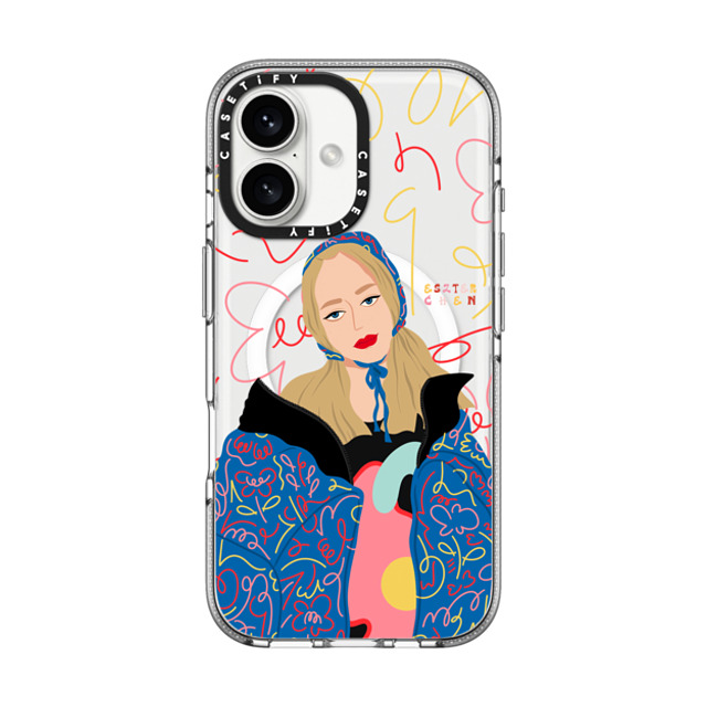 CASETiFY iPhone 16 ケース クリア クリア ケース MagSafe対応 Graffiti Girl by Eszter Chen eszterchenart Father's Day CASETiFY iPhone 16 ケース クリア クリア ケース MagSafe対応 Graffiti Girl by Eszter Chen eszterchenart Father's Day