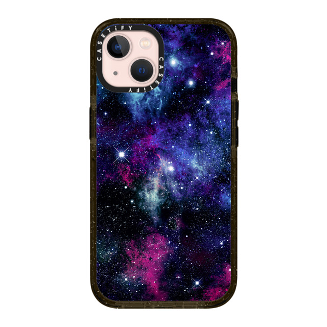 Organic Saturation x CASETiFY iPhone 13 ケース ブラック インパクトケース Galaxy Stars 3