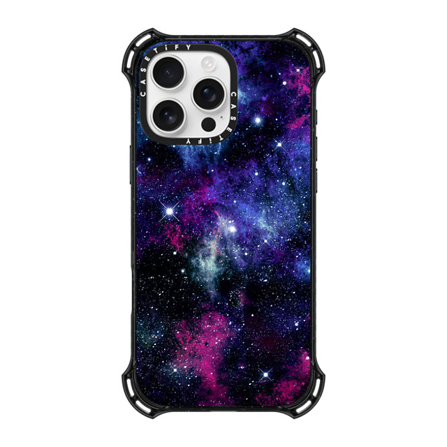 Organic Saturation x CASETiFY iPhone 16 Pro Max ケース ブラック バウンスケース Galaxy Stars 3