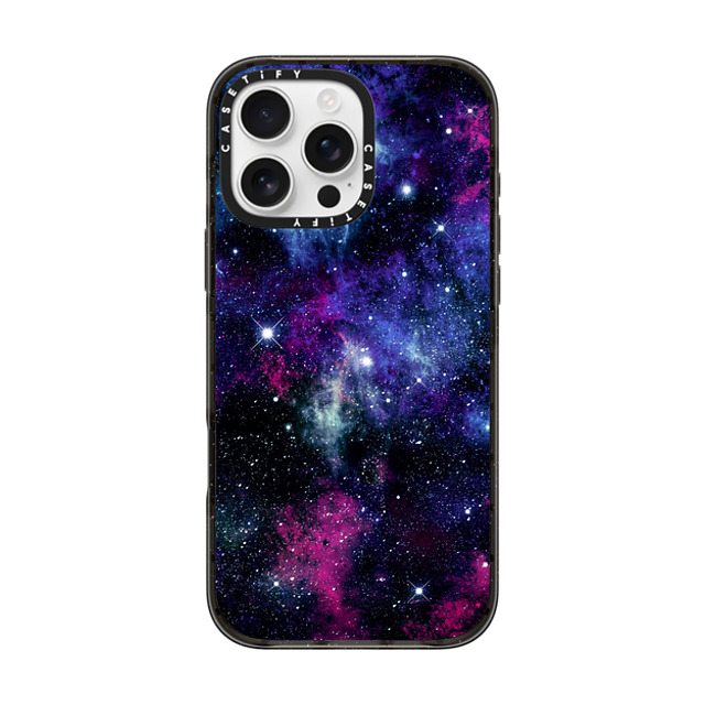 Organic Saturation x CASETiFY iPhone 16 Pro Max ケース ブラック インパクトケース MagSafe対応 Galaxy Stars 3