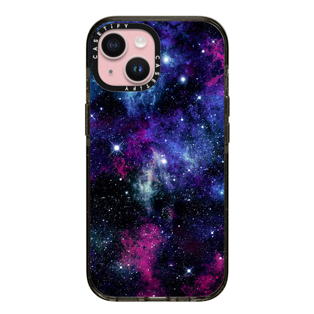 Organic Saturation x CASETiFY iPhone 15 ケース ブラック インパクトケース Galaxy Stars 3