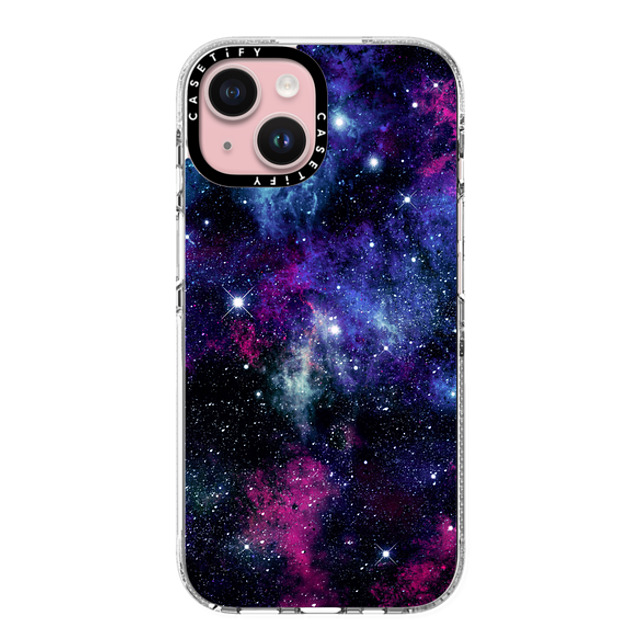 Organic Saturation x CASETiFY iPhone 15 ケース クリア クリア ケース MagSafe対応 Galaxy Stars 3