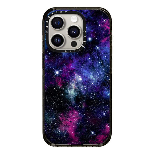 Organic Saturation x CASETiFY iPhone 15 Pro ケース ブラック インパクトケース MagSafe対応 Galaxy Stars 3