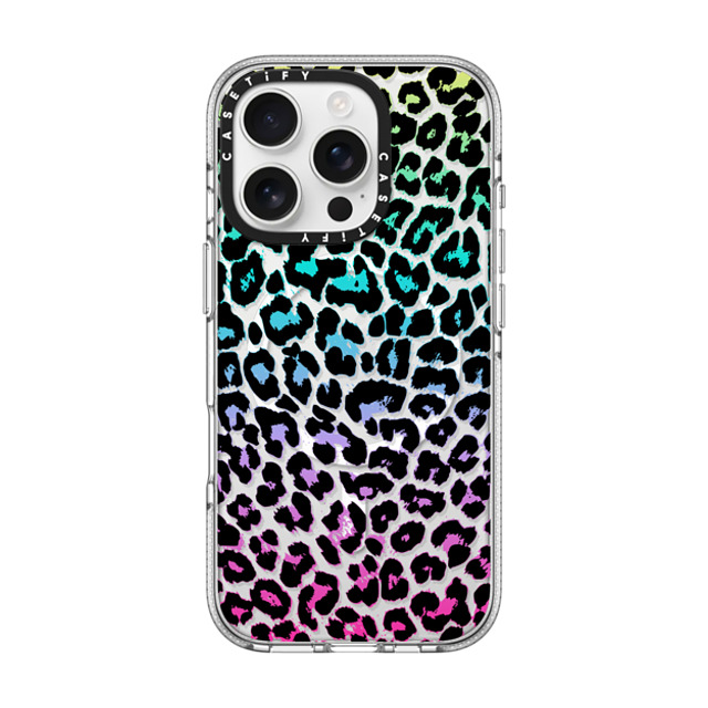 Organic Saturation x CASETiFY iPhone 16 Pro ケース クリア クリア ケース MagSafe対応 Wild Colorful Leopard Transparent