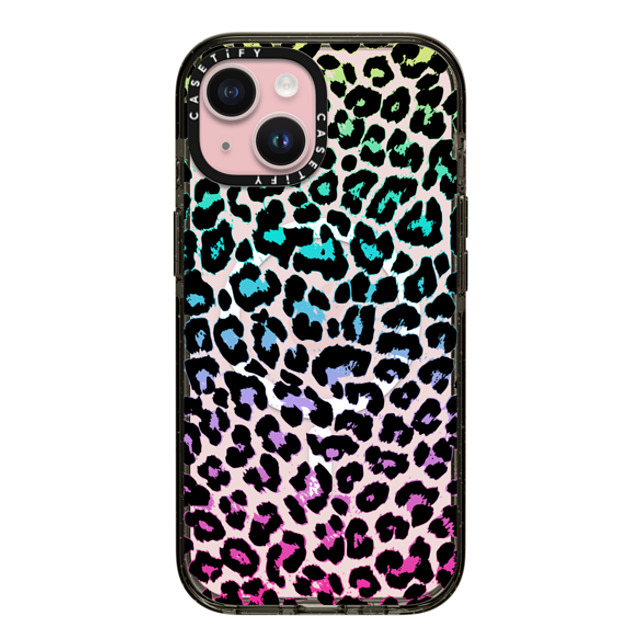 Organic Saturation x CASETiFY iPhone 15 ケース Leopard ブラック インパクトケース MagSafe対応 Wild Colorful Leopard Transparent Father's Day Organic Saturation x CASETiFY iPhone 15 ケース Leopard ブラック インパクトケース MagSafe対応 Wild Colorful Leopard Transparent Father's Day