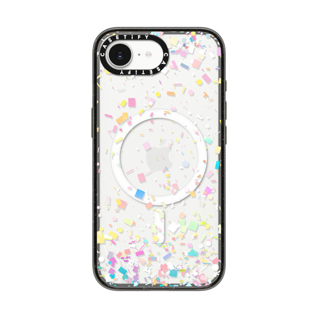 Organic Saturation x CASETiFY iPhone 16e Case Pattern,Abstract Black Impact Case MagSafe Compatible Pastel Confetti Explosion Transparent Back to School Organic Saturation x CASETiFY iPhone 16e Case Pattern,Abstract Black Impact Case MagSafe Compatible Pastel Confetti Explosion Transparent Back to School