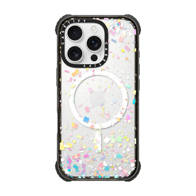 Organic Saturation x CASETiFY iPhone 16 Pro ケース Pattern,Abstract ブラック ウルトラ インパクトケース MagSafe 対応 Pastel Confetti Explosion Transparent Father's Day Organic Saturation x CASETiFY iPhone 16 Pro ケース Pattern,Abstract ブラック ウルトラ インパクトケース MagSafe 対応 Pastel Confetti Explosion Transparent Father's Day