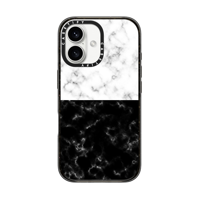 Organic Saturation x CASETiFY iPhone 16 ケース Minimalism,Monochrome ブラック インパクトケース Black or White Marble Father's Day Organic Saturation x CASETiFY iPhone 16 ケース Minimalism,Monochrome ブラック インパクトケース Black or White Marble Father's Day