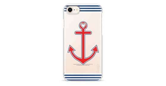 Classic Nautical Love Transparent iPhone 8 Case by Organic Saturation ...