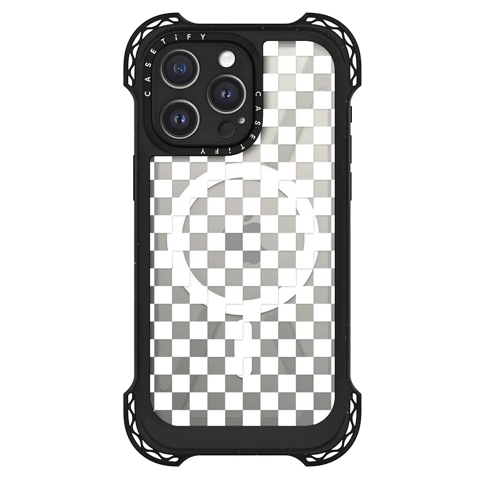 Checkered - White and Linen iPhone Case by CheckeredAndDiamonds