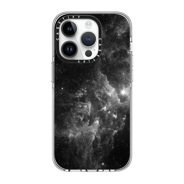 Organic Saturation x CASETiFY iPhone 14 Pro ケース クリア クリア ケース MagSafe対応 Black Space Marble