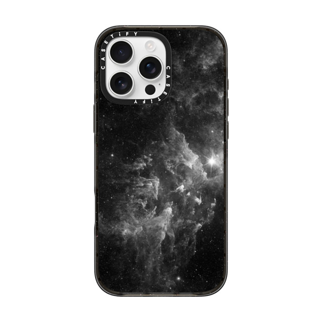 Organic Saturation x CASETiFY iPhone 16 Pro Max ケース ブラック インパクトケース MagSafe対応 Black Space Marble