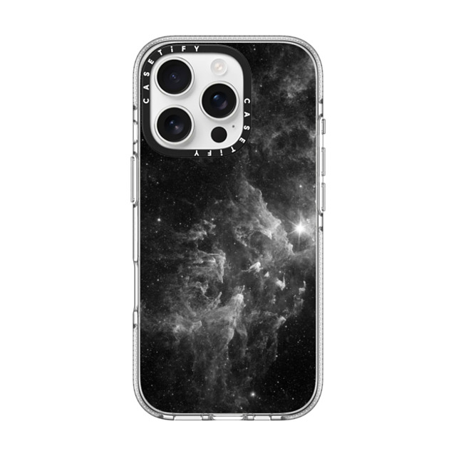 Organic Saturation x CASETiFY iPhone 16 Pro ケース クリア クリア ケース MagSafe対応 Black Space Marble