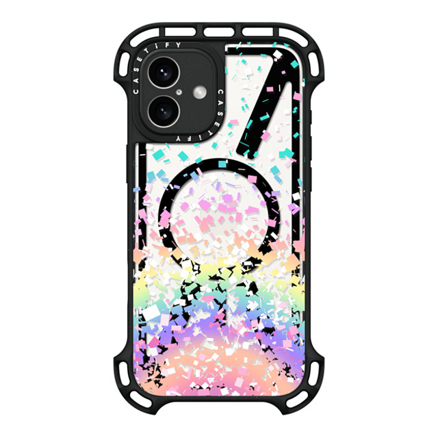 Organic Saturation x CASETiFY iPhone 16 Plus Case Rainbow,Pastel Black ウルトラ バウンスケース MagSafe対応 Pastel Rainbow Confetti Explosion Transparent Mother's Day Organic Saturation x CASETiFY iPhone 16 Plus Case Rainbow,Pastel Black ウルトラ バウンスケース MagSafe対応 Pastel Rainbow Confetti Explosion Transparent Mother's Day