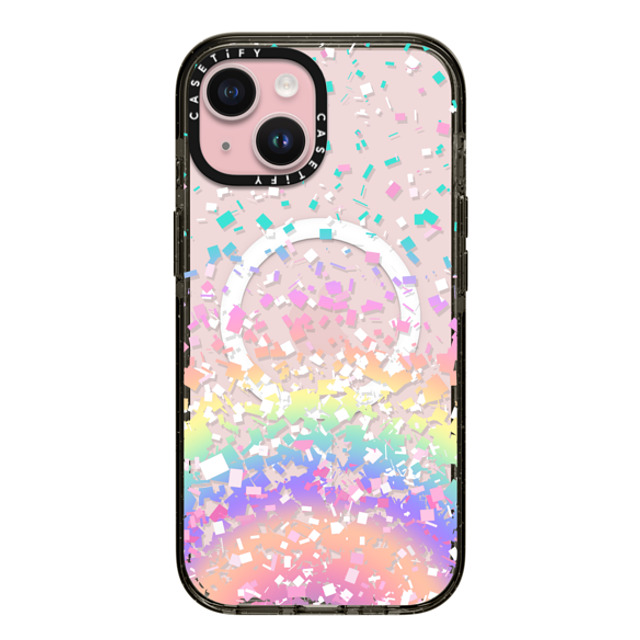 Organic Saturation x CASETiFY iPhone 15 ケース Rainbow,Pastel ブラック インパクトケース MagSafe対応 Pastel Rainbow Confetti Explosion Transparent Father's Day Organic Saturation x CASETiFY iPhone 15 ケース Rainbow,Pastel ブラック インパクトケース MagSafe対応 Pastel Rainbow Confetti Explosion Transparent Father's Day