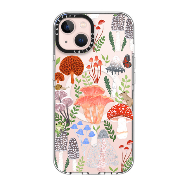 Papio Press x CASETiFY iPhone 13 ケース クリア クリア ケース MagSafe対応 Mushrooms by Papio Press