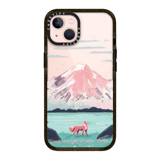 Papio Press x CASETiFY iPhone 13 ケース ブラック インパクトケース Fox at Gran Paradiso by Papio Press