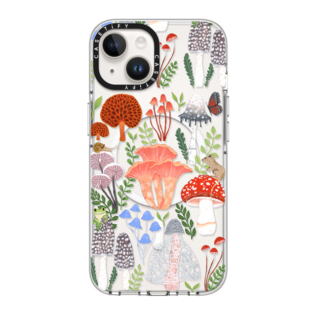 Papio Press x CASETiFY iPhone 14 ケース クリア クリア ケース MagSafe対応 Mushrooms by Papio Press