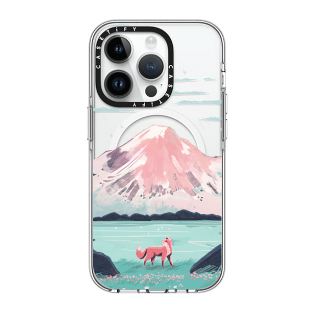 Papio Press x CASETiFY iPhone 14 Pro ケース クリア クリア ケース MagSafe対応 Fox at Gran Paradiso by Papio Press