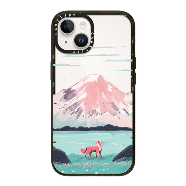 Papio Press x CASETiFY iPhone 14 ケース ブラック インパクトケース Fox at Gran Paradiso by Papio Press