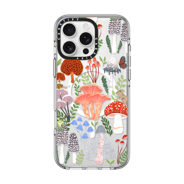 Papio Press x CASETiFY iPhone 16 Pro Max ケース クリア クリア ケース MagSafe対応 Mushrooms by Papio Press