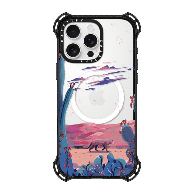 Papio Press x CASETiFY iPhone 16 Pro Max Case Black バウンスケース Saguaro by Papio Press Papio Press x CASETiFY iPhone 16 Pro Max Case Black バウンスケース Saguaro by Papio Press
