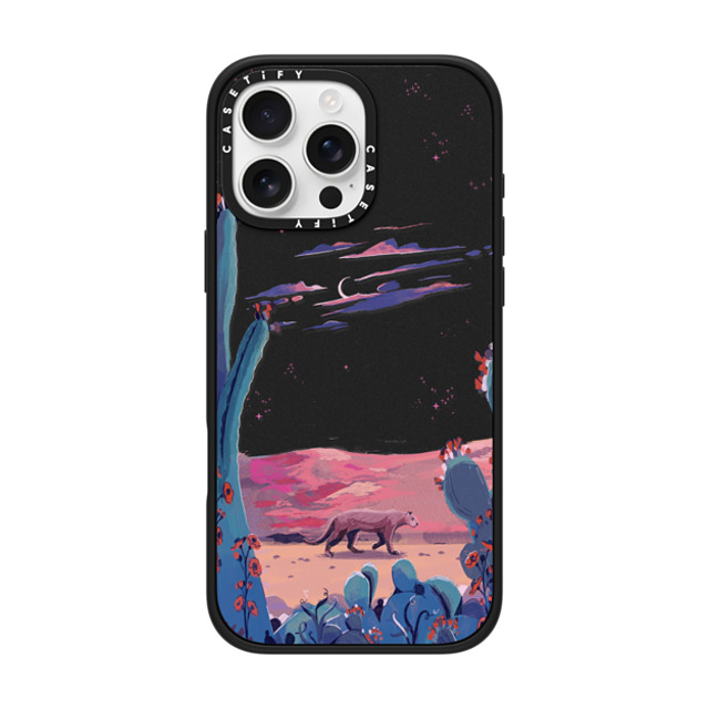 Papio Press x CASETiFY iPhone 16 Pro Max ケース マットブラック インパクトケース MagSafe対応 Saguaro by Papio Press Father's Day Papio Press x CASETiFY iPhone 16 Pro Max ケース マットブラック インパクトケース MagSafe対応 Saguaro by Papio Press Father's Day