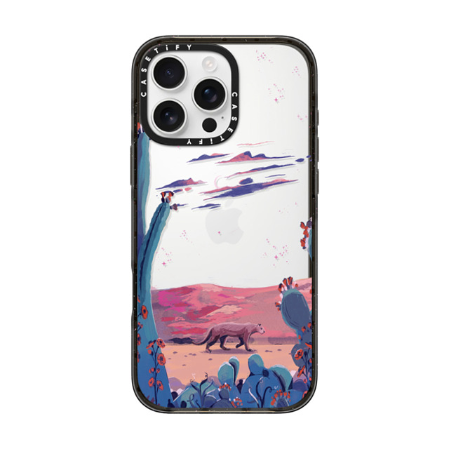 Papio Press x CASETiFY iPhone 16 Pro Max Case Black Impact Case Saguaro by Papio Press Papio Press x CASETiFY iPhone 16 Pro Max Case Black Impact Case Saguaro by Papio Press