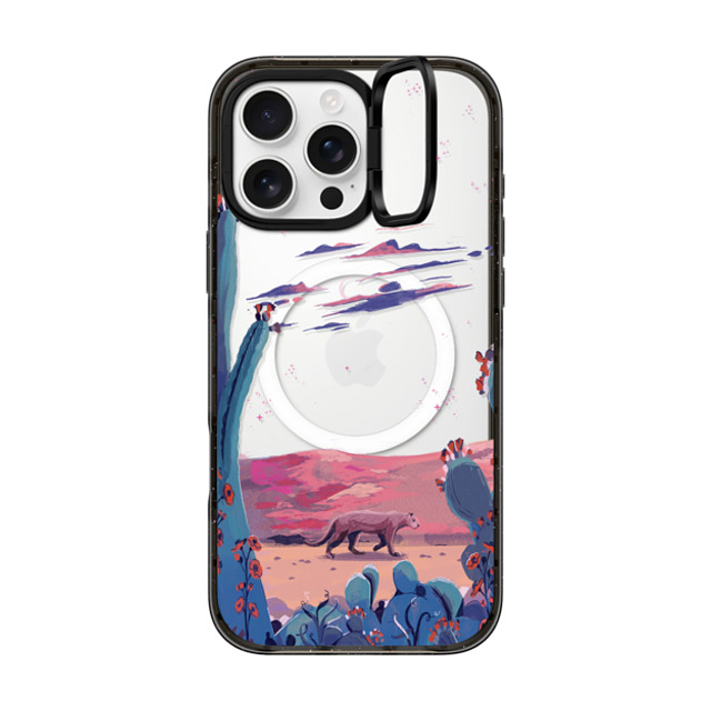 Papio Press x CASETiFY iPhone 16 Pro Max ケース ブラック インパクトリングスタンドケース MagSafe対応 Saguaro by Papio Press Father's Day Papio Press x CASETiFY iPhone 16 Pro Max ケース ブラック インパクトリングスタンドケース MagSafe対応 Saguaro by Papio Press Father's Day
